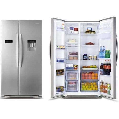 Hisense 670 liter Fridge | Color: Silver & Black - Image 2