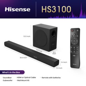 Hisense HS-3100 Sound Bar New